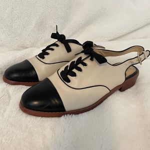 Sam Edelman Oxford Loafer Sling Back Mules